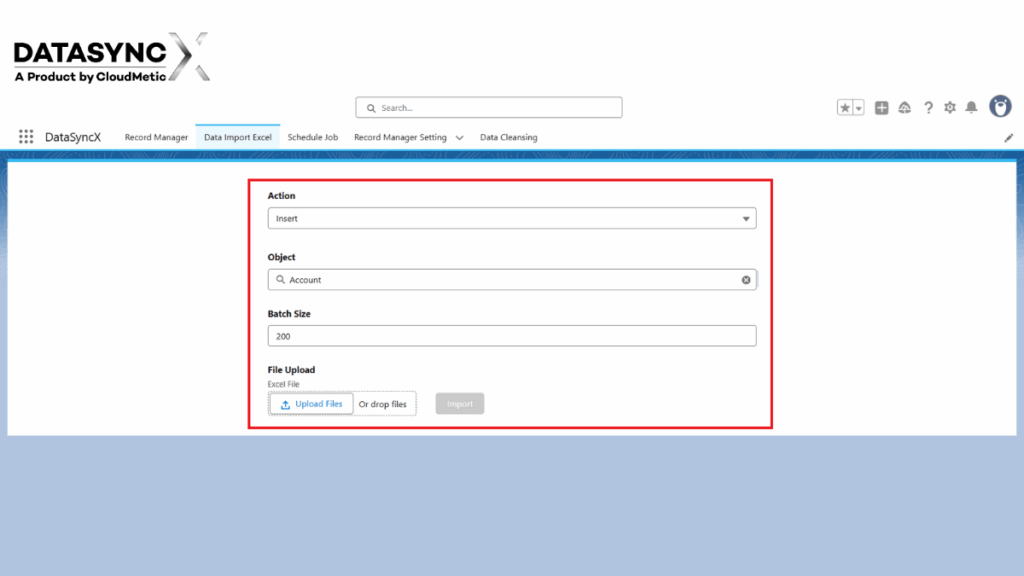 Configure your Import Settings